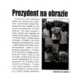 "Prezydent na obrazie," Walbrzyski Tygodnik, Poland, November 1996.