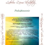 Recommendation/Thank you letter from Mayor of Klodzko – Boguslaw-Szpytma after the 3rd Annual Charitable Ball of Klodzko’s Leaders on February 11, 2012.