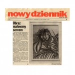 Ringer, Elzbieta, “Obraz Malowany Sercem,” Polish Daily News, New York, Oct. 4 1997